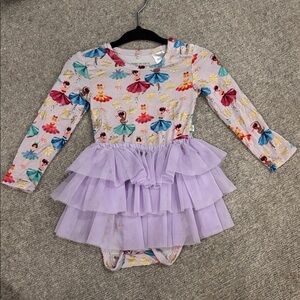 Posh Peanut Purple Ballerina/Nutcracker Holiday tutu onesie. 6-12 months.